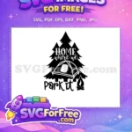 Free Camping Home Park Free Pine Tree Campfire Adventure Camp Free SVG - Instant Download