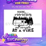 Free Camper Trailer Free Campfire Pines Adventure Memories Free SVG - Instant Download