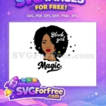 Free Confident Free Red Lips Black Girl Magic Free SVG - Instant Download