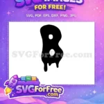 Free Spooky Afro American Ghost Free Melting Blob Cartoon Free SVG - Instant Download