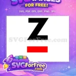 Free bold black Z graphic Free vibrant red stripe Afro American Cartoon Free SVG - Instant Download