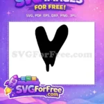Free Black Dripping Free Abstract Heart Afro Cartoon Free SVG - Instant Download