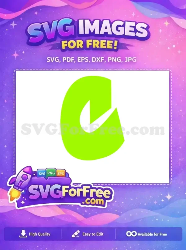 A striking free lime green abstract logo design featuring a dynamic inner checkmark or arrow, symbolizing progress. Get your free vector now!