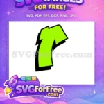 Free Bright Green T-shirt Free Dynamic Black Outline Afro American Cartoon Free SVG - Instant Download