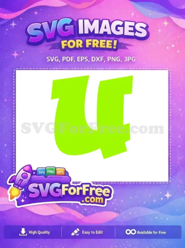 Discover this free, eye-catching lime green stylized number 4 SVG. Ideal for bold graphics and modern branding.