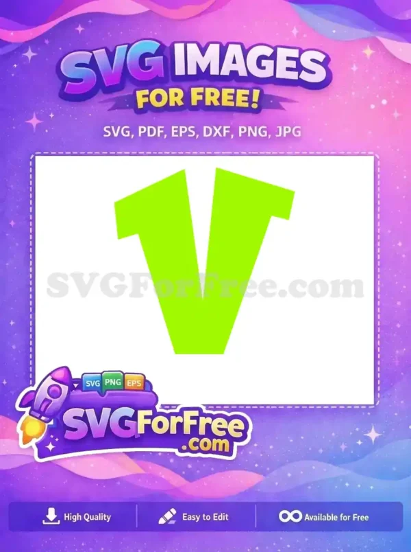 A striking free geometric SVG design in bright lime green, ideal for modern branding and digital art projects.