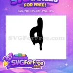 Free Abstract Black One Free Afro Cartoon Outline First Celebration Free SVG - Instant Download