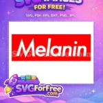 Free White Melanin Free Red Background Afro American Pride Free SVG - Instant Download