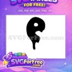 Free Afro American Inspired Free Abstract Black Silhouette Character Free SVG - Instant Download