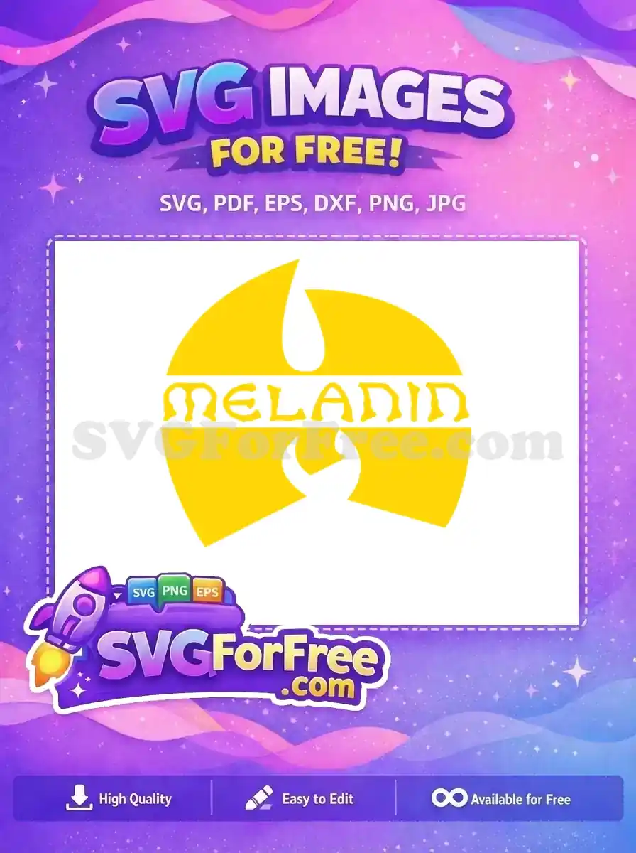 A free vibrant yellow and white MELADIN logo, featuring a stylized 'W' or flame top and wrench base, ideal for branding.
