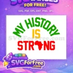 Free Green Red Free History Strong African Heritage Free SVG - Instant Download