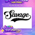 Free Black Savage Script Free Bold Type Afro American Cartoon Free SVG - Instant Download