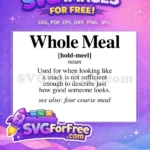 Free Black Queen Free Cartoon Style Whole Meal Quote Free SVG - Instant Download