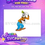 Free Surprised Goofy Expression Free Orange Blue Goofy Movie Free SVG - Instant Download