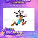 Free Max Goof Happy Runner Free Orange Blue Jersey A Goofy Movie Free SVG - Instant Download