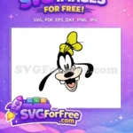 Free Happy Goofy Face Free Yellow Hat A Goofy Movie Free SVG - Instant Download