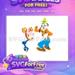 Free Goofy Excited Orange Shirt Free Mickey Drum A Goofy Movie Free SVG - Instant Download