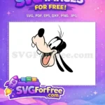 Free Goofy Happy Expression Free Open Mouth A Goofy Movie Free SVG - Instant Download