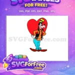 Free Happy Goofy Free Heart A Goofy Movie Free SVG - Instant Download