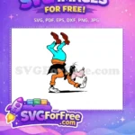 Free Goofy Smiling Handstand Free Aqua Pants A Goofy Movie Free SVG - Instant Download