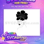 Free Serene Face Free Dangling Earring Abstract Art Free SVG - Instant Download