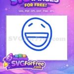 Free Smiling Face Free Laughing Expression Emoji Free SVG - Instant Download