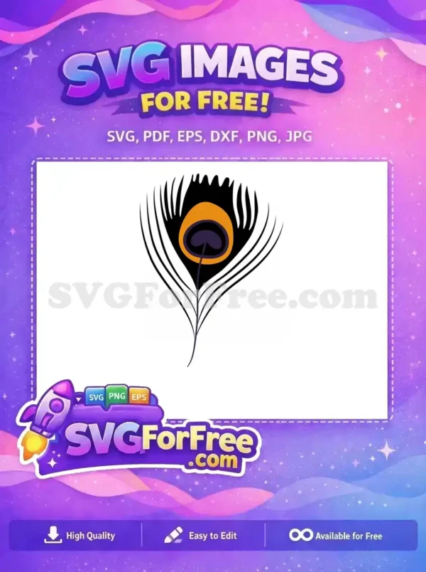 Free Orange Detail Free Purple Detail Peacock Free SVG