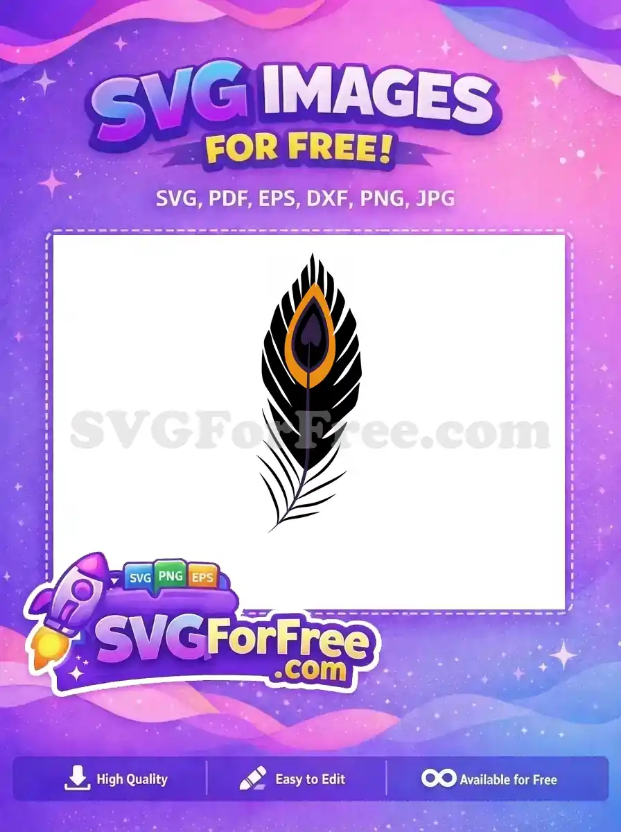 Free Brown Edges Free Purple Center Peacock Free SVG