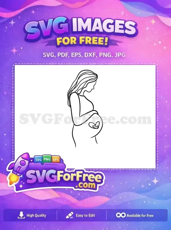 Free Heart Detail Free Line Art Pregnant Silhouette Free SVG Free Heart Detail Free Line Art Pregnant Silhouette Free SVG