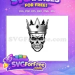 Free Detailed Eyes Free Nose Line Art Skull Free SVG 2 - Instant Download