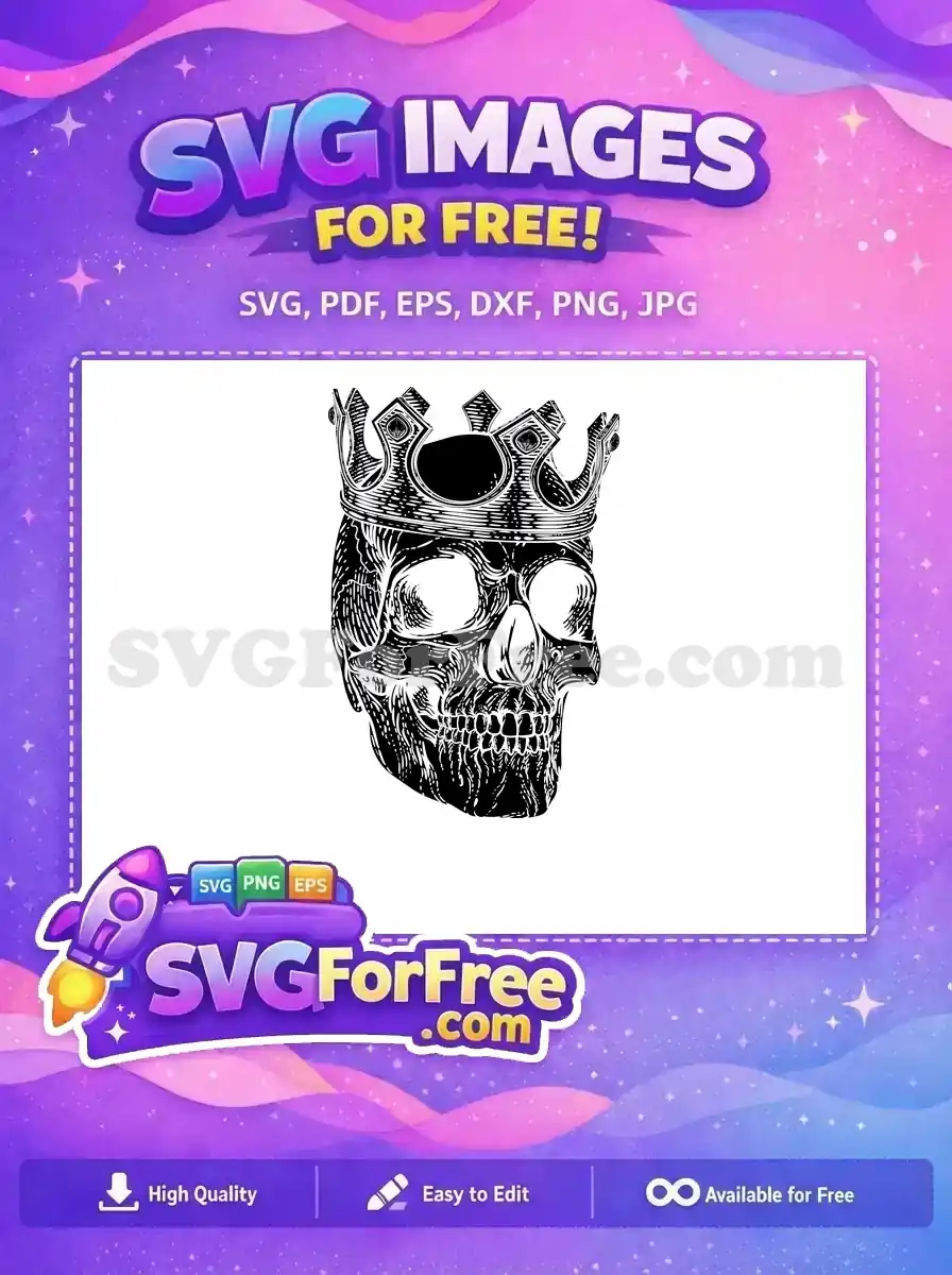 Free Detailed Line Free Art Skull Halloween Free SVG 1