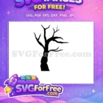 Free Spooky Silhouette Free Leafless Branches Halloween Free SVG - Instant Download