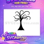 Free Curled Branches Free Line Art One Free SVG - Instant Download