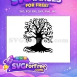 Free Spooky Silhouette Free Twisted Branches Halloween Free SVG 2 - Instant Download