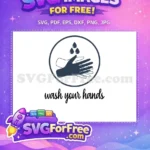 Free Wash Hands Free Water Drops Hygiene Free SVG - Instant Download