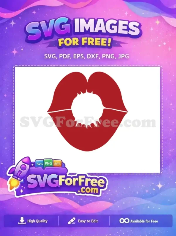 Free Red Lips Free Kissing Lips Lips SVG Free SVG