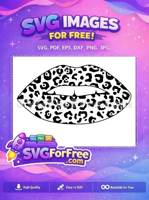 Free Leopard Print Free Kissing Lips Fashion Free SVG Free Leopard Print Free Kissing Lips Fashion Free SVG