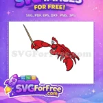 Free Sebastian Pointing Free Happy Expression Little Mermaid Free SVG - Instant Download