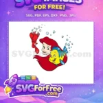 Free Smiling Ariel Free Sebastian Flounder Little Mermaid Free SVG 3 - Instant Download