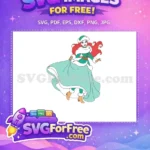 Free Winter Outfit Ariel Free Fur Trimmed Dress Little Mermaid Free SVG - Instant Download