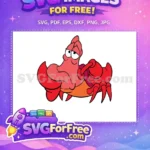 Free Sebastian crab grumpy Free red claws Little Mermaid Free SVG - Instant Download