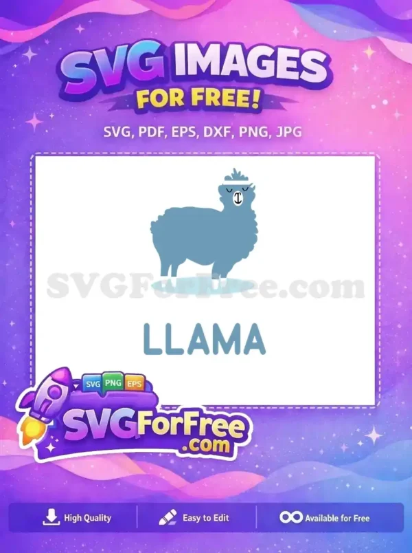 Free Blue Llama Headband Free No Prob Llama Quote Free SVG