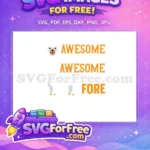 Free Awesome Llama Free Animal Quote Design Free SVG - Instant Download