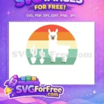 Free Smiling Llama Face Free Cactus Plants Llama Quotes Free SVG - Instant Download