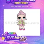 Free Pink Hair Free Big Eyes Lol Dolls Free SVG 1 - Instant Download