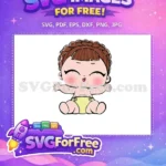 Free Brown Braids Free Pink Cheeks Category 1 Free SVG - Instant Download