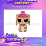 Free Tan Lol Doll Pink Hair Free Necklace Lol Dolls Free SVG - Instant Download