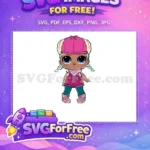 Free Pink Hat Lol Doll Free Teal Leggings 1 Free SVG - Instant Download