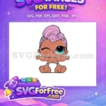 Free Pink Hair Free Winking Lol Dolls Free SVG 2 - Instant Download