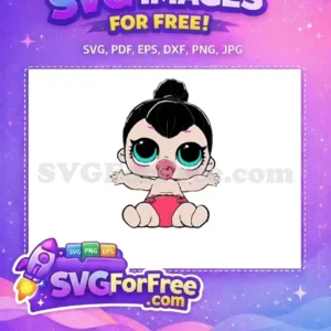 Free Black Hair Bun Free Turquoise Eyes Lol Dolls Free SVG Free Black Hair Bun Free Turquoise Eyes Lol Dolls Free SVG